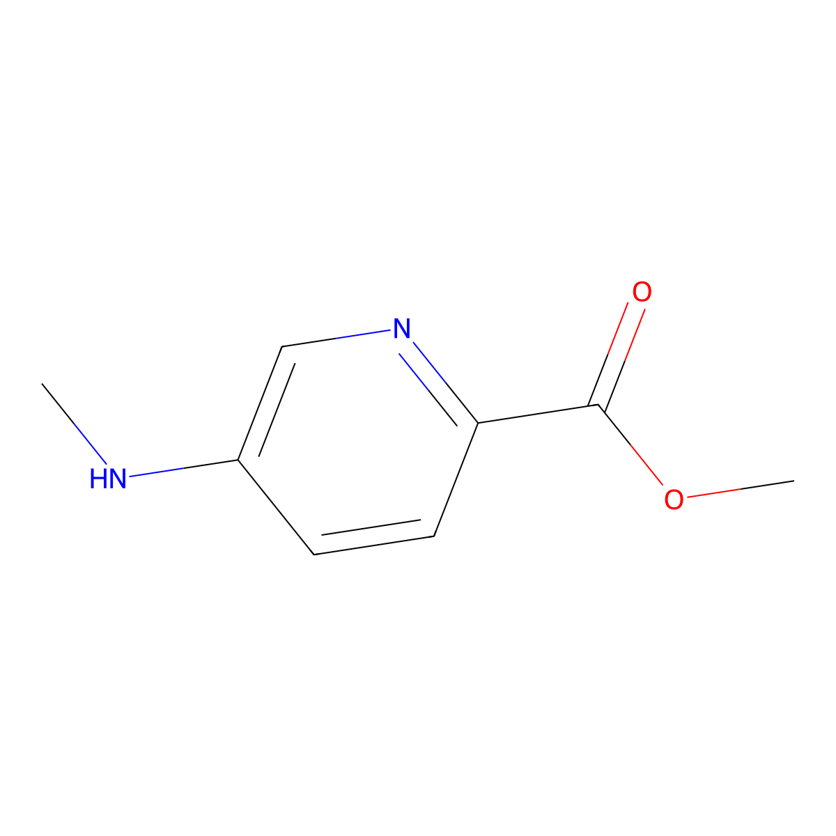 Methyl5-(methylamino)pyridine-2-carboxylate molecular structure, CAS 2248396-43-0