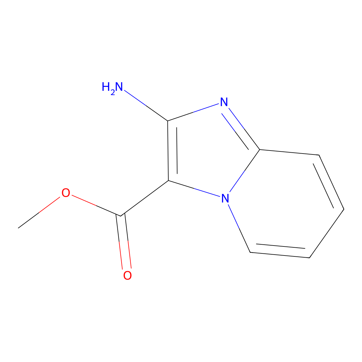 Methyl 2-aminoimidazo[1,2-a]pyridine-3-carboxylate molecular structure, CAS 2248396-76-9
