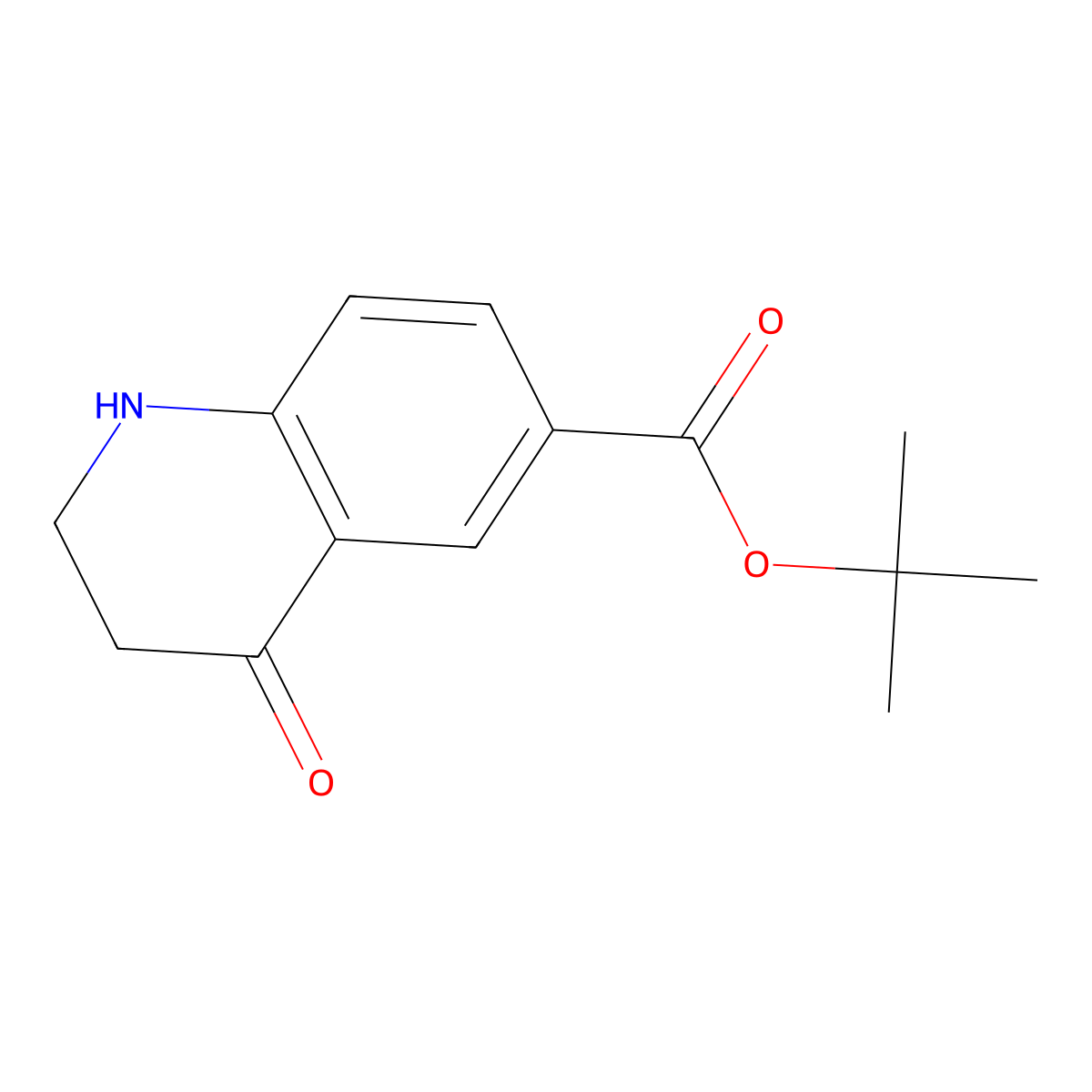 Tert-butyl 4-oxo-1,2,3,4-tetrahydroquinoline-6-carboxylate molecular structure, CAS 2248398-40-3