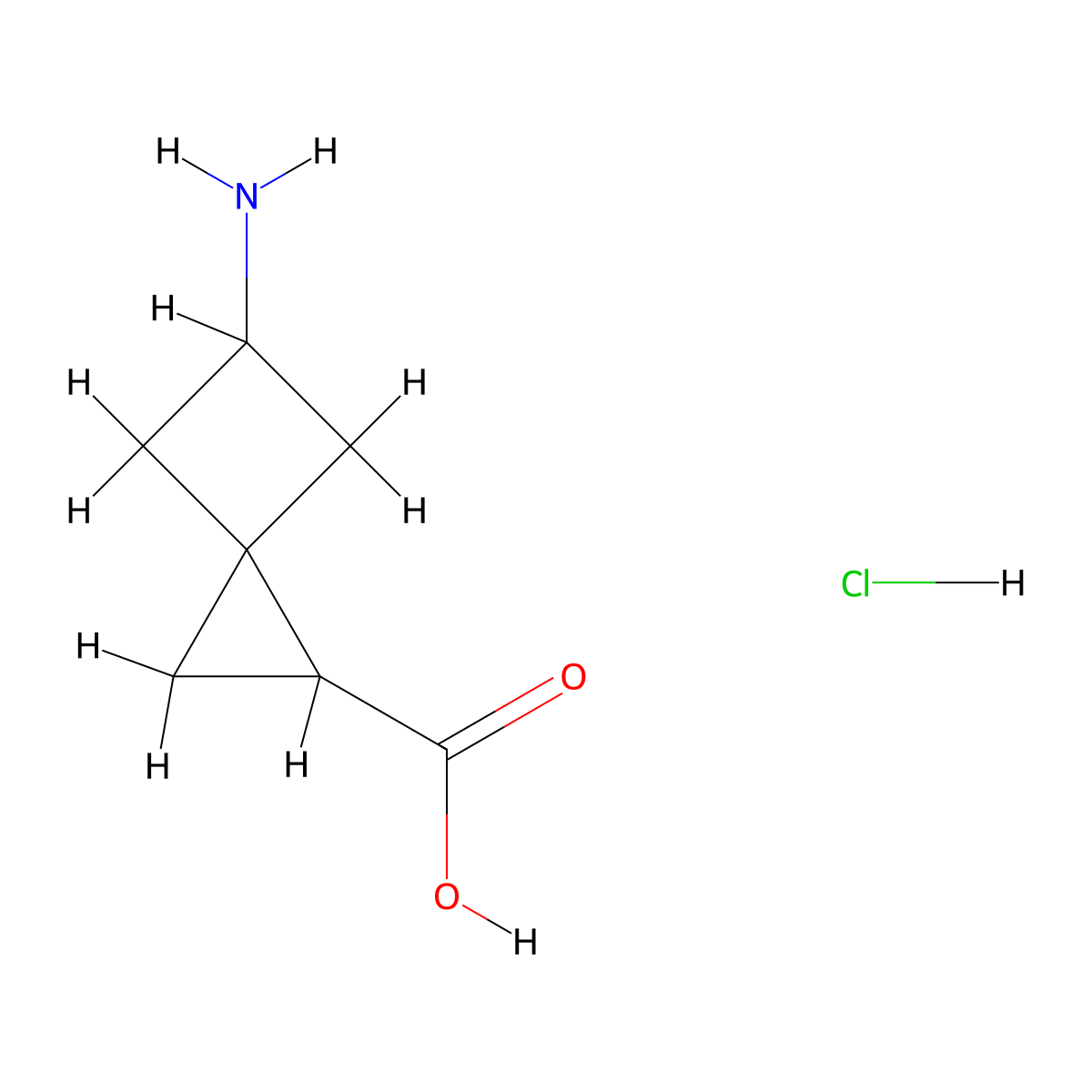5-Aminospiro[2.3]hexane-1-carboxylic acid hydrochloride molecular structure, CAS 2248401-32-1