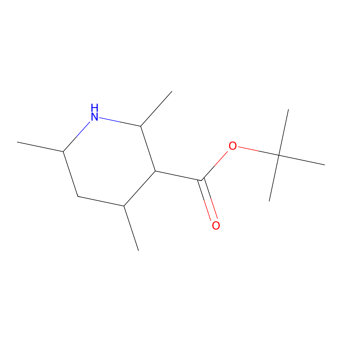 Tert-butyl 2,4,6-trimethylpiperidine-3-carboxylate molecular structure, CAS 2248401-96-7