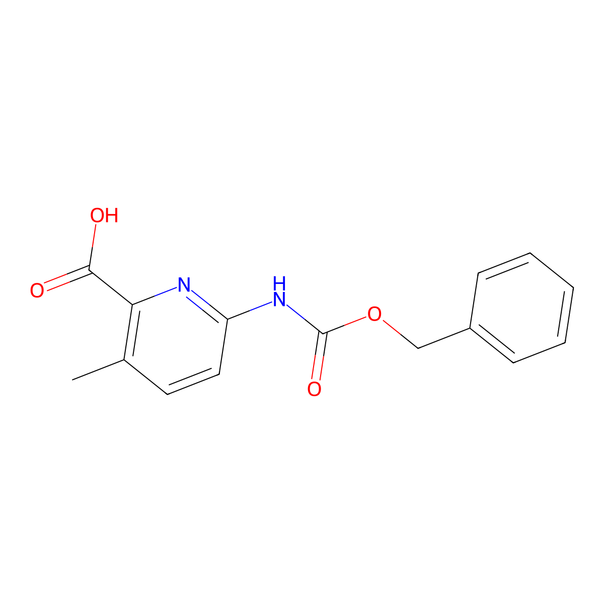 6-{[(Benzyloxy)carbonyl]amino}-3-methylpyridine-2-carboxylic acid molecular structure, CAS 2248402-03-9