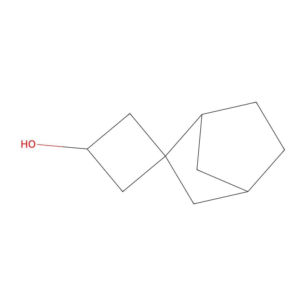 Spiro[bicyclo[2.2.1]heptane-2,1'-cyclobutane]-3'-ol molecular structure, CAS 2248403-10-1
