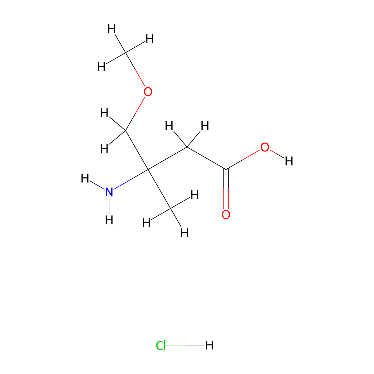 3-Amino-4-methoxy-3-methylbutanoic acid hydrochloride molecular structure, CAS 2248403-81-6