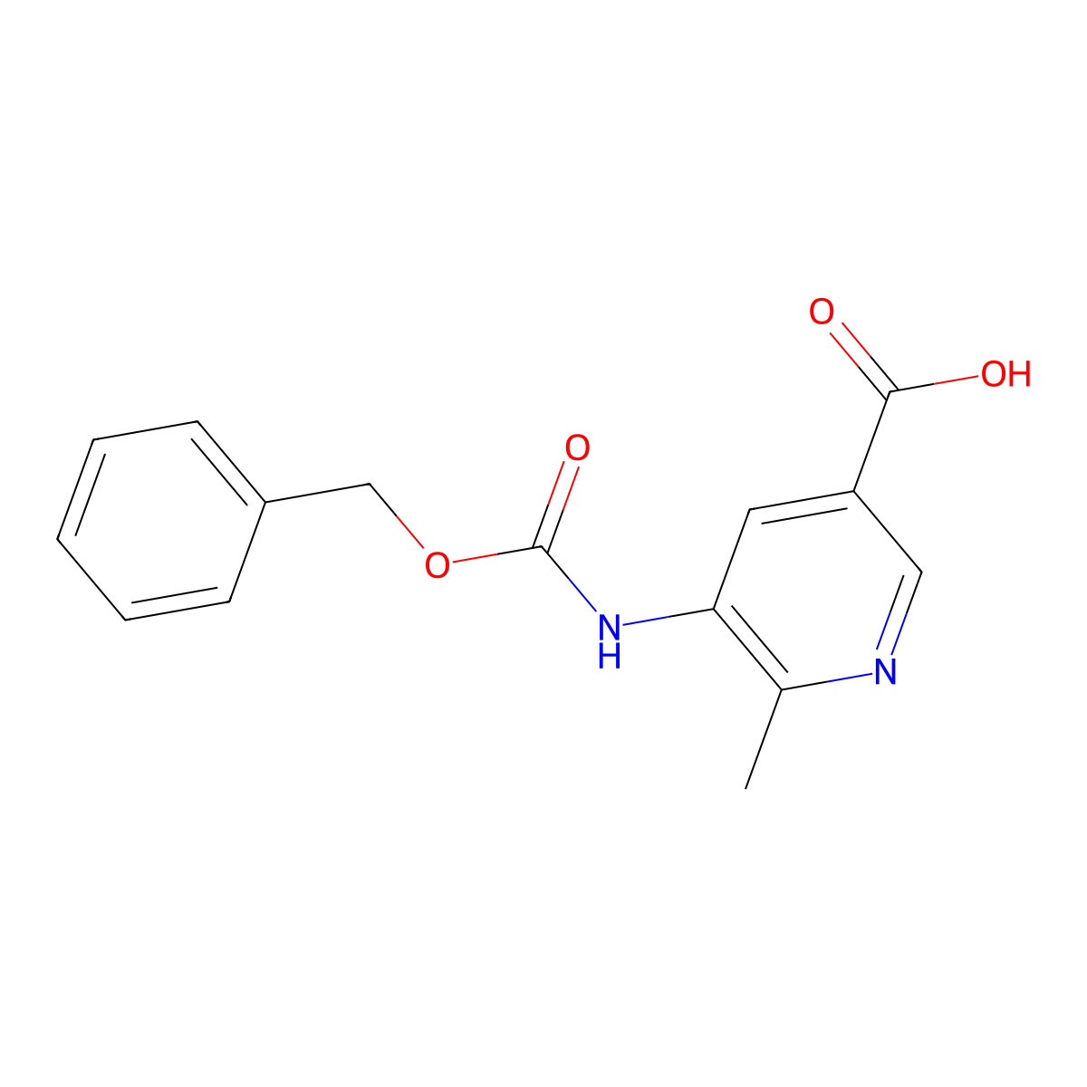 5-{[(Benzyloxy)carbonyl]amino}-6-methylpyridine-3-carboxylic acid molecular structure, CAS 2248404-21-7