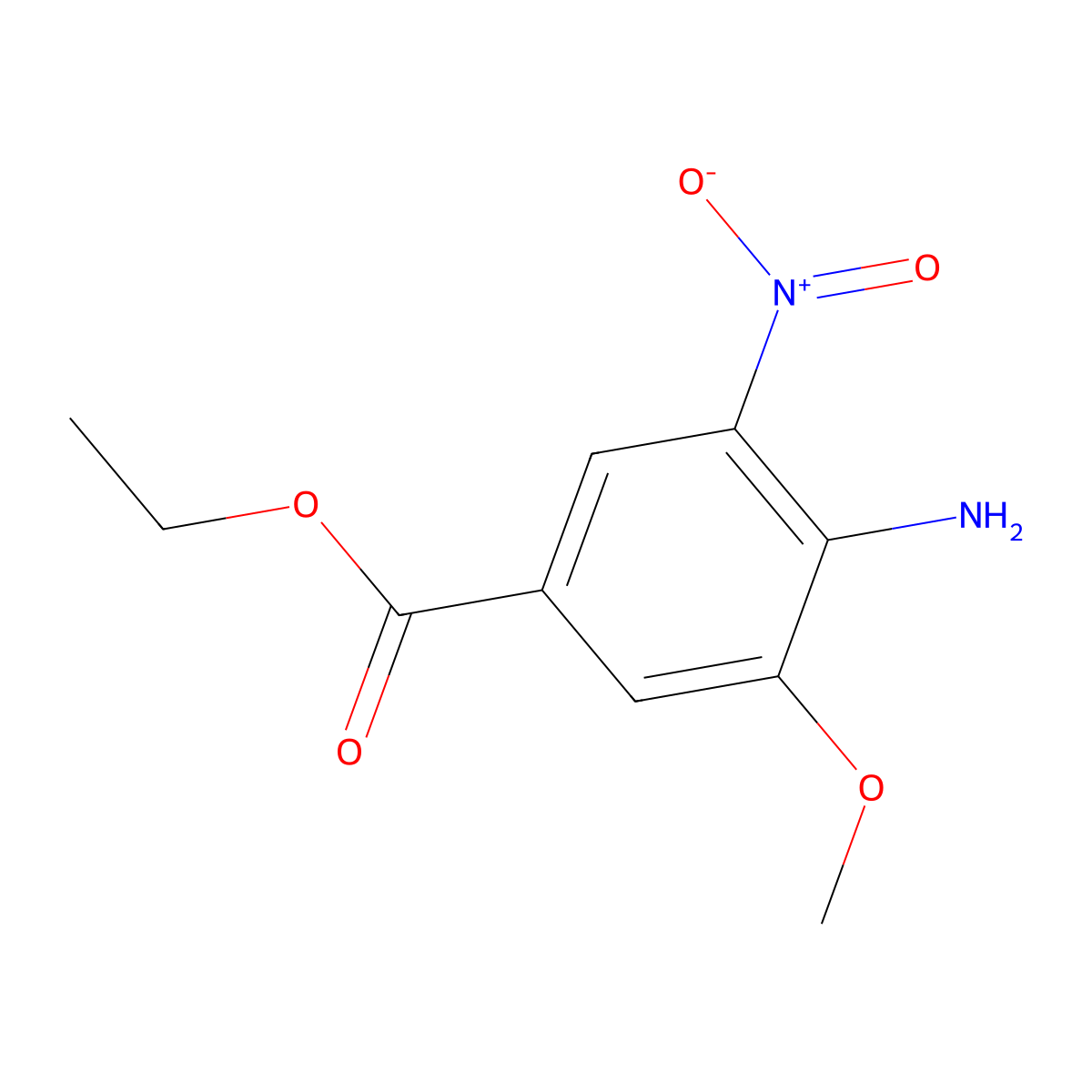 Ethyl 4-amino-3-methoxy-5-nitrobenzoate molecular structure, CAS 2248405-98-1