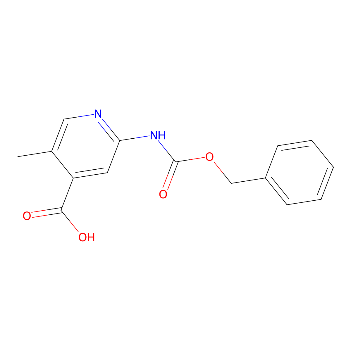 2-{[(Benzyloxy)carbonyl]amino}-5-methylpyridine-4-carboxylic acid molecular structure, CAS 2248411-43-8