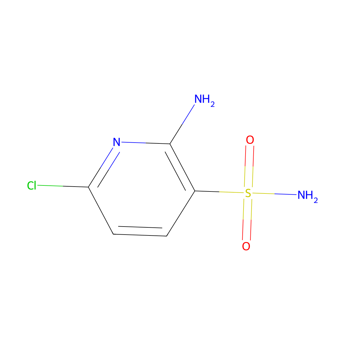 2-Amino-6-chloropyridine-3-sulfonamide molecular structure, CAS 2248413-45-6