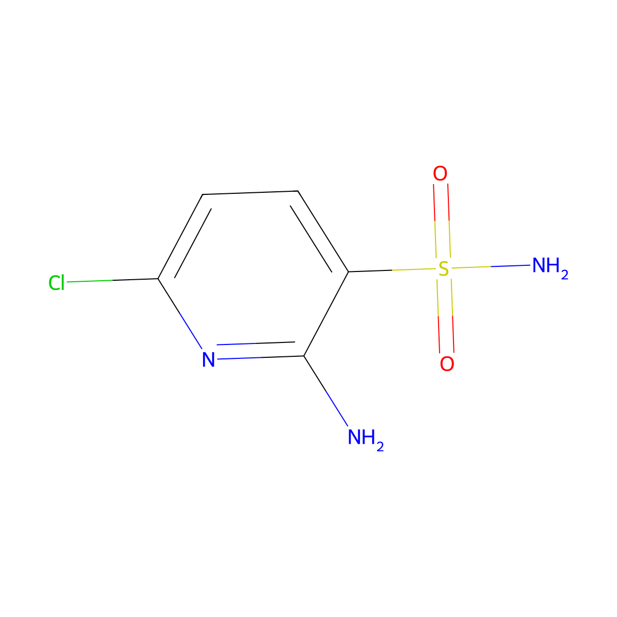 2-Amino-6-chloropyridine-3-sulfonamide molecular structure, CAS 2248413-45-6