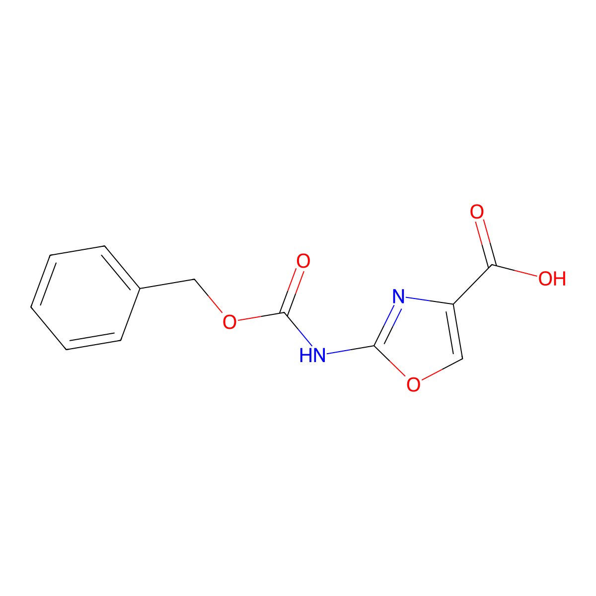 2-{[(Benzyloxy)carbonyl]amino}-1,3-oxazole-4-carboxylic acid molecular structure, CAS 2248417-27-6