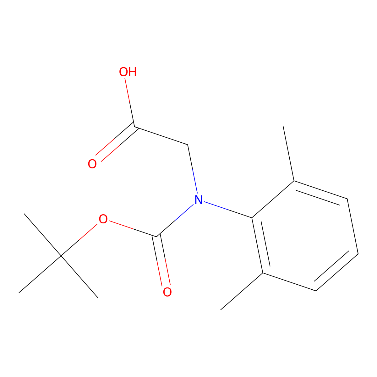 2-{[(Tert-butoxy)carbonyl](2,6-dimethylphenyl)amino}acetic acid molecular structure, CAS 2248417-39-0