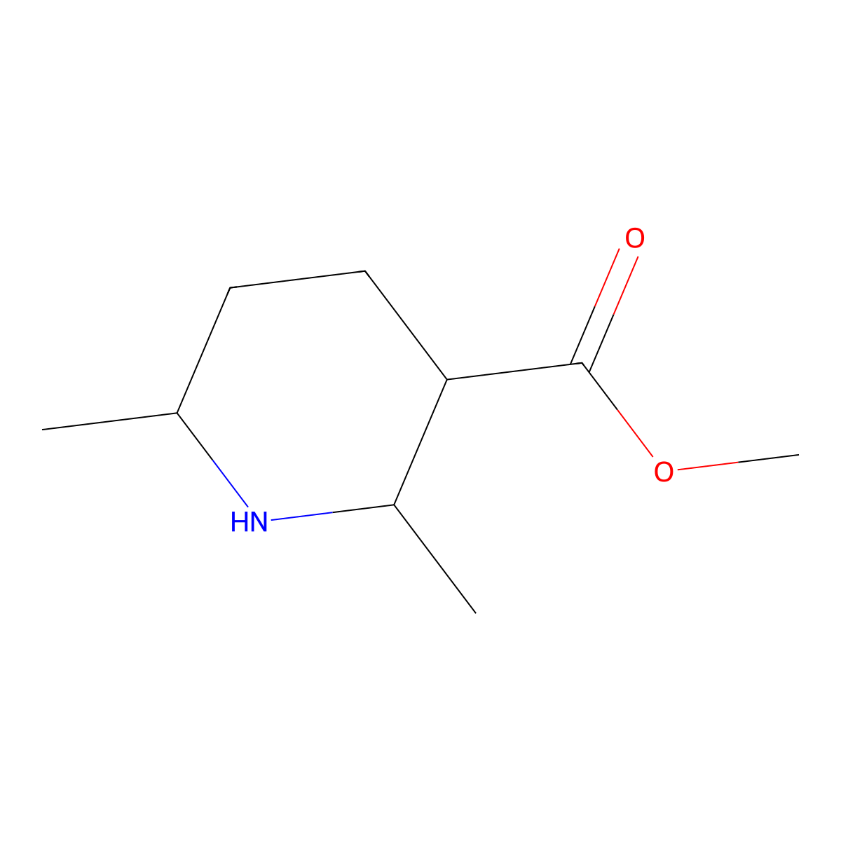 rac-methyl (2R,3R,6S)-2,6-dimethylpiperidine-3-carboxylate molecular structure, CAS 2248417-49-2