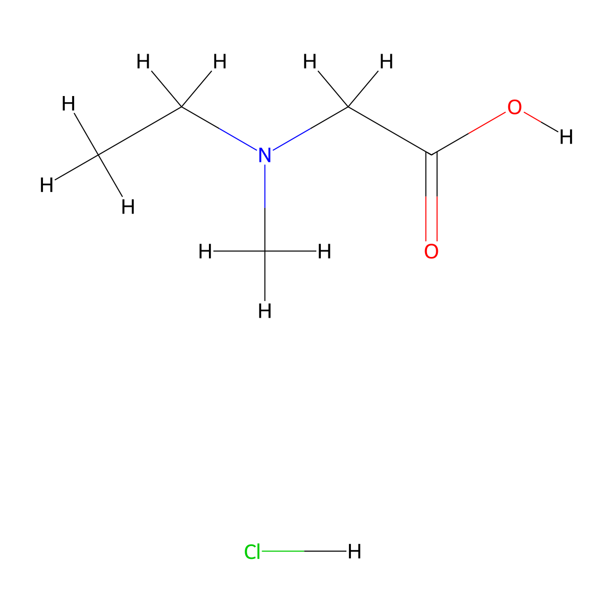 Ethyl sarcosine hydrochloride molecular structure, CAS 2248417-60-7