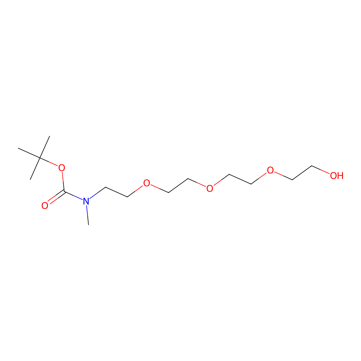 Boc-MeN-PEG4-OH molecular structure, CAS 2248492-01-3
