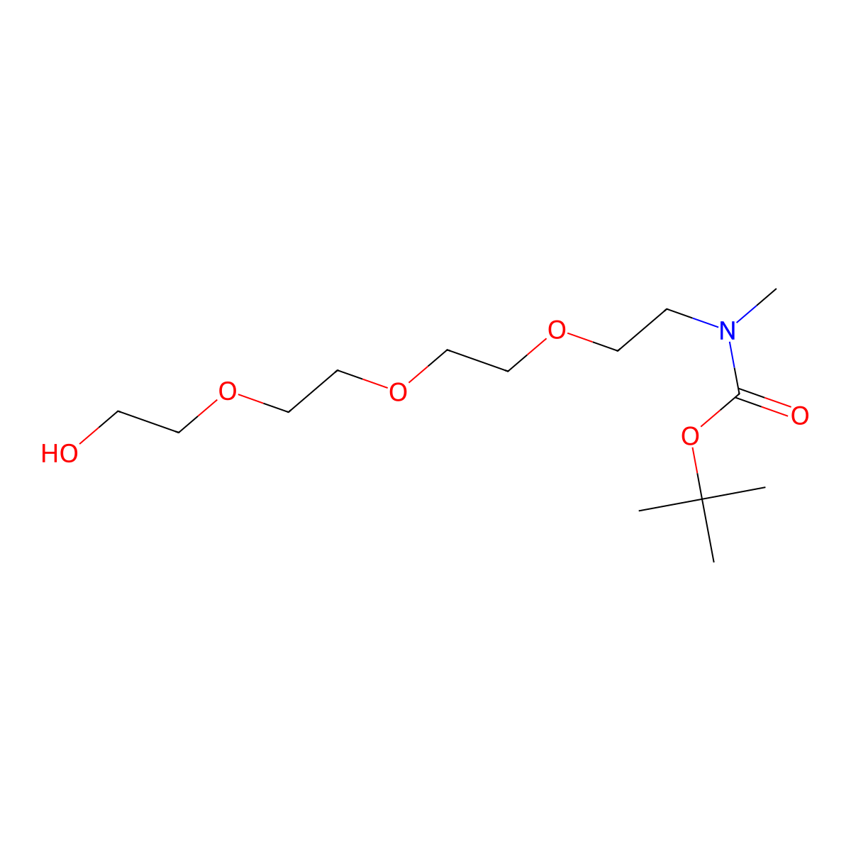 Boc-MeN-PEG4-OH molecular structure, CAS 2248492-01-3