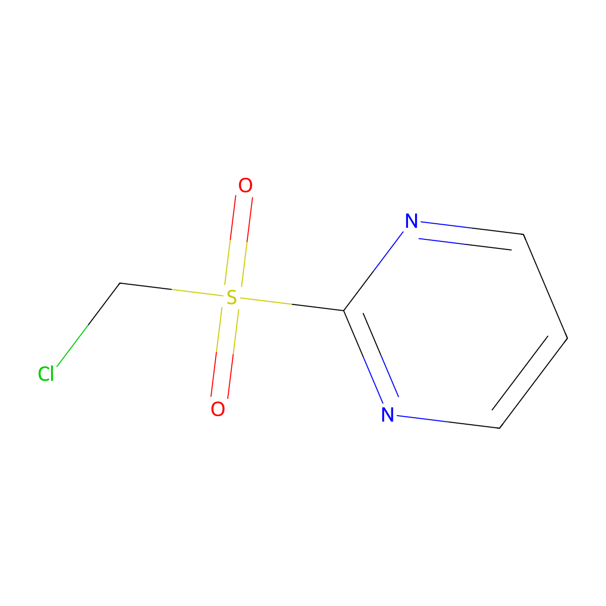 2-Chloromethanesulfonylpyrimidine molecular structure, CAS 2248508-89-4