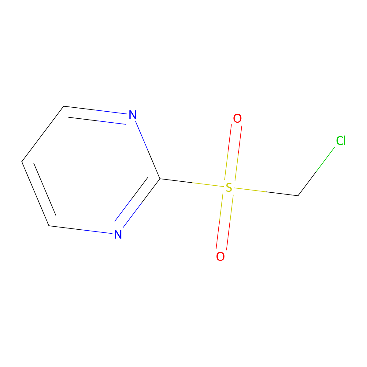 2-Chloromethanesulfonylpyrimidine molecular structure, CAS 2248508-89-4