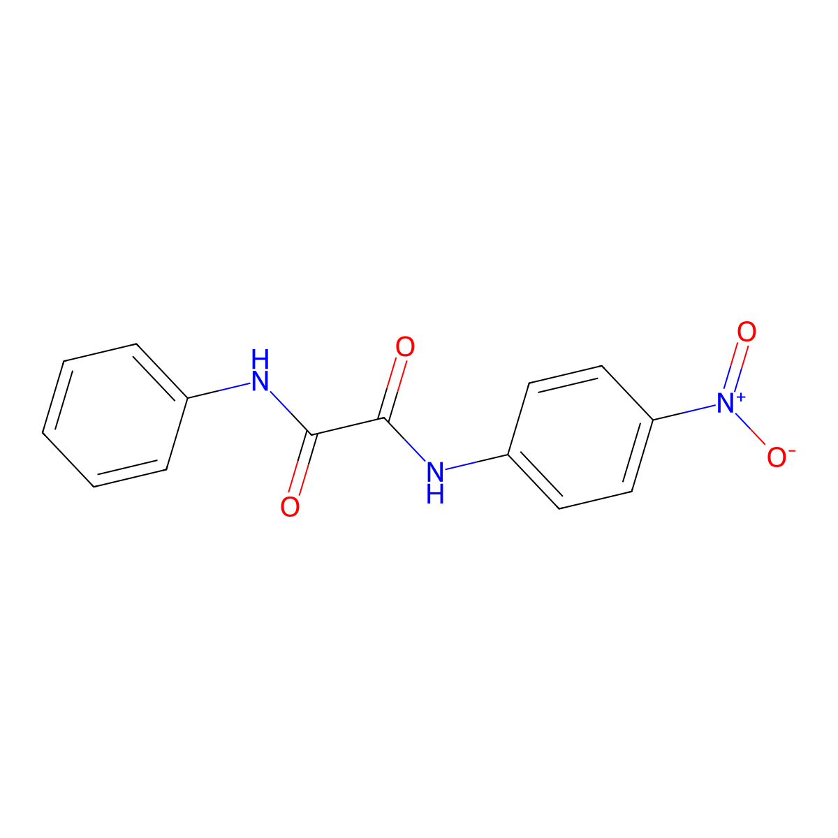 N~1~-(4-Nitrophenyl)-N~2~-phenylethanediamide molecular structure, CAS 22486-74-4