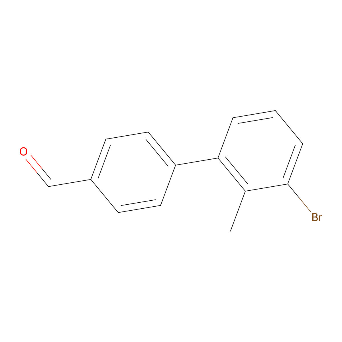 3'-Bromo-2'-methyl-[1,1'-biphenyl]-4-carbaldehyde molecular structure, CAS 2248638-37-9