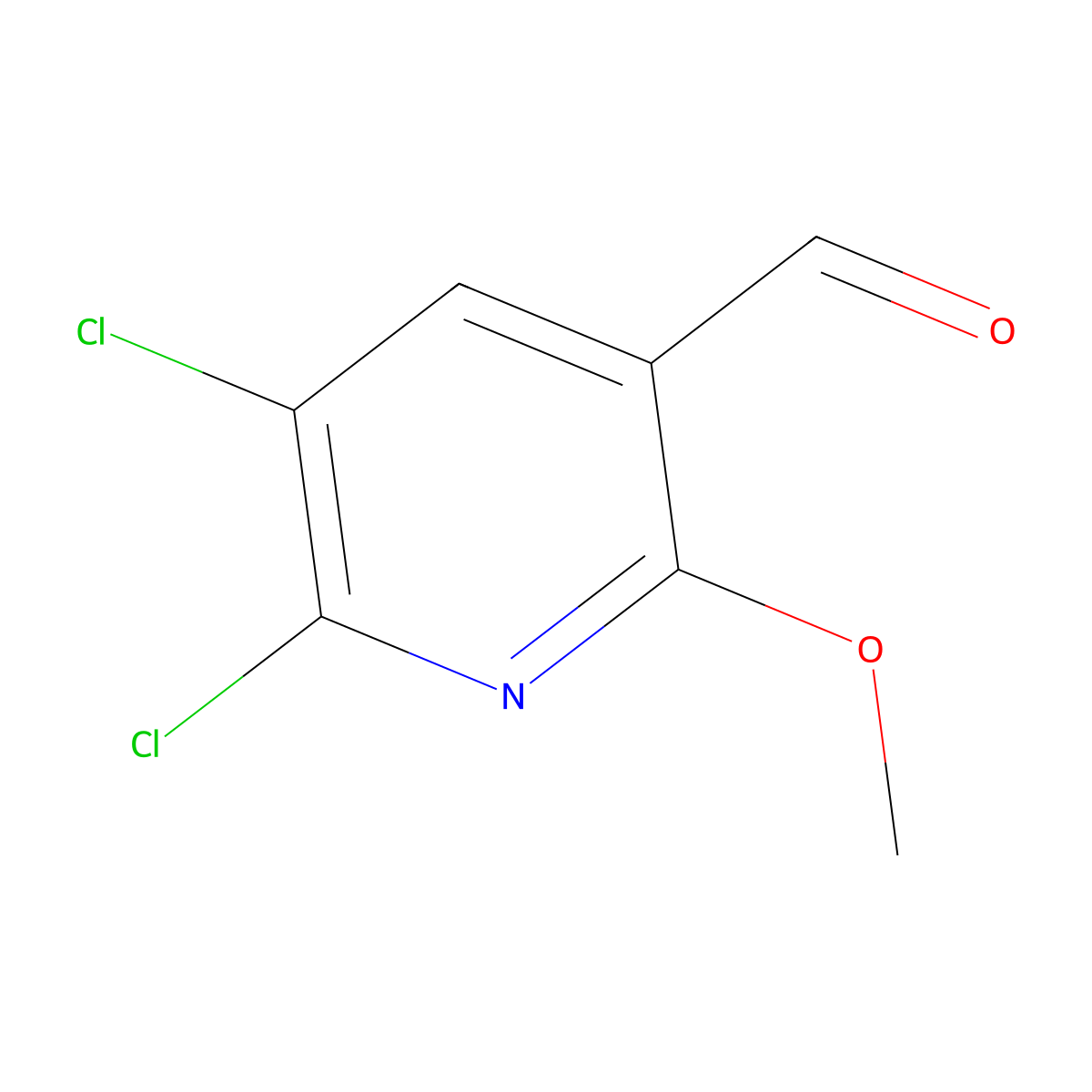5,6-Dichloro-2-methoxynicotinaldehyde molecular structure, CAS 2248640-92-6