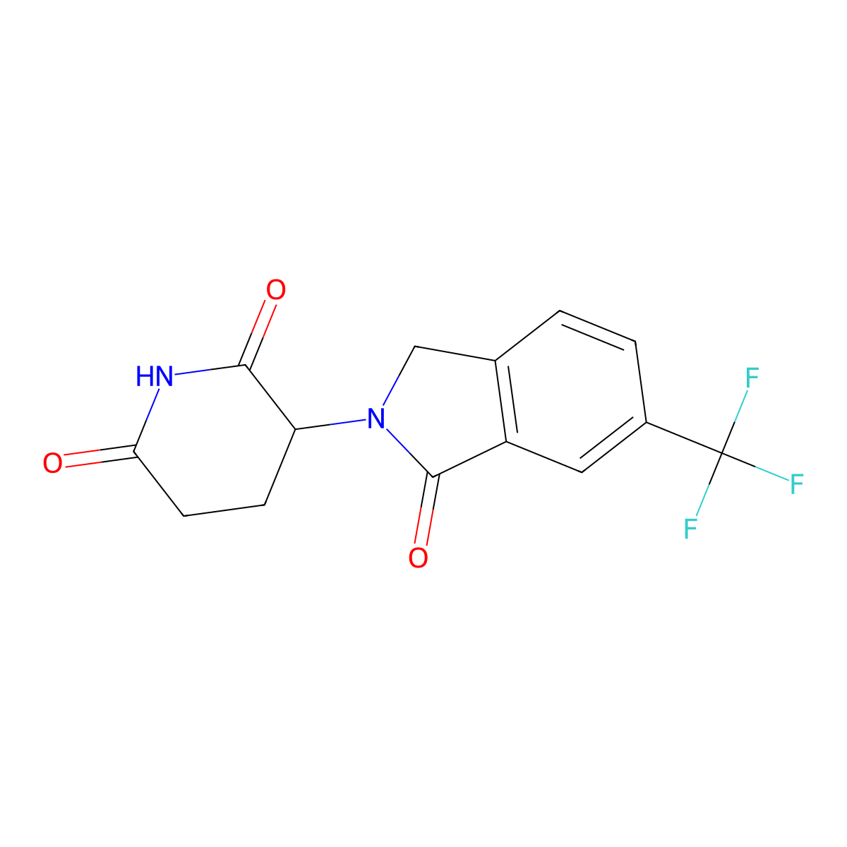 3-[3-oxo-5-(trifluoromethyl)-1H-isoindol-2-yl]piperidine-2,6-dione molecular structure, CAS 2248664-48-2