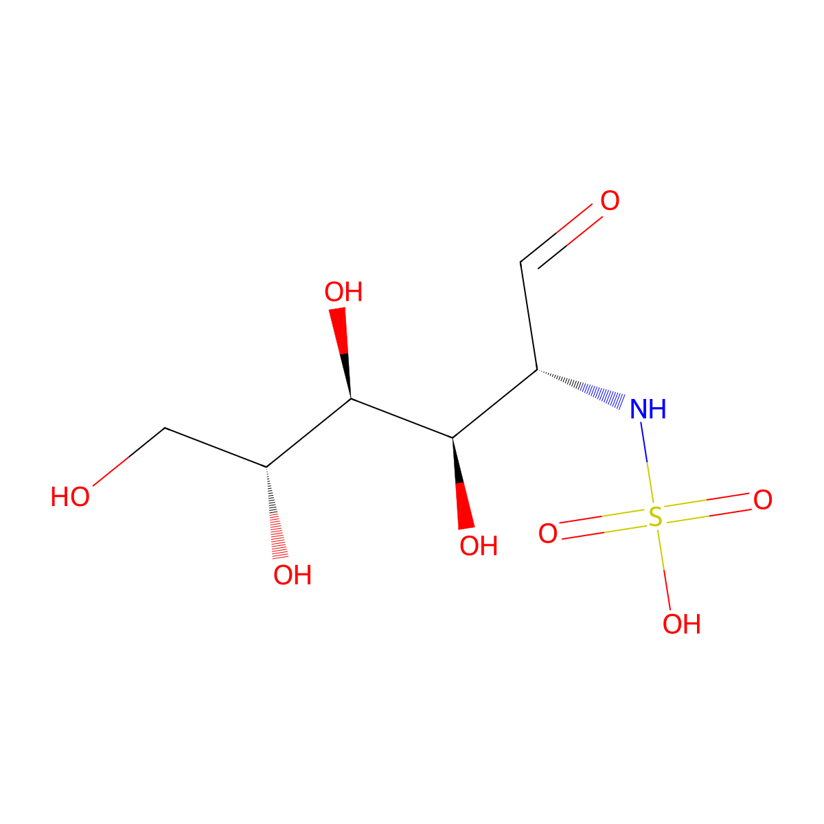 Glucosamine 2-sulfate molecular structure, CAS 22487-35-0