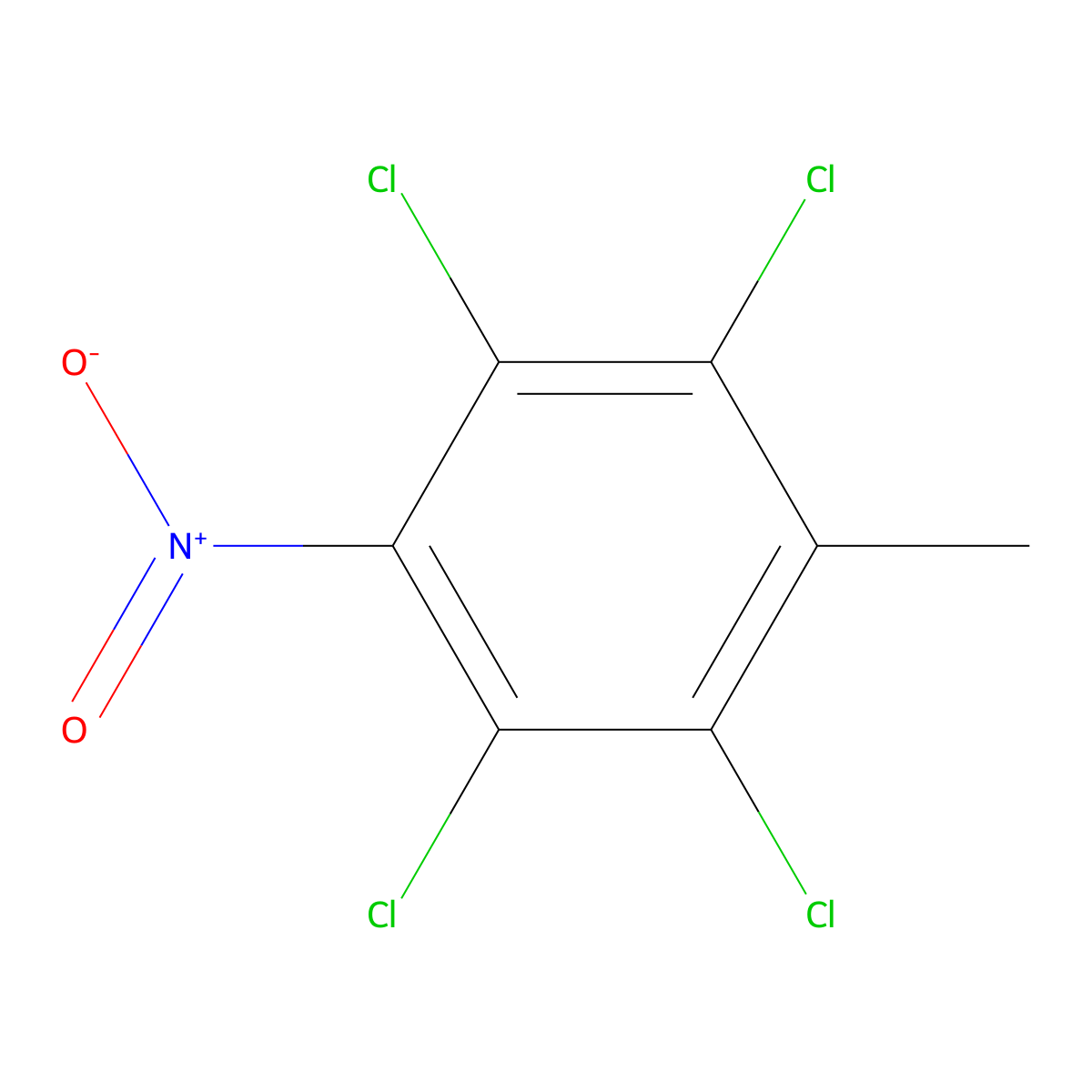 1,2,4,5-Tetrachloro-3-methyl-6-nitrobenzene molecular structure, CAS 22490-21-7