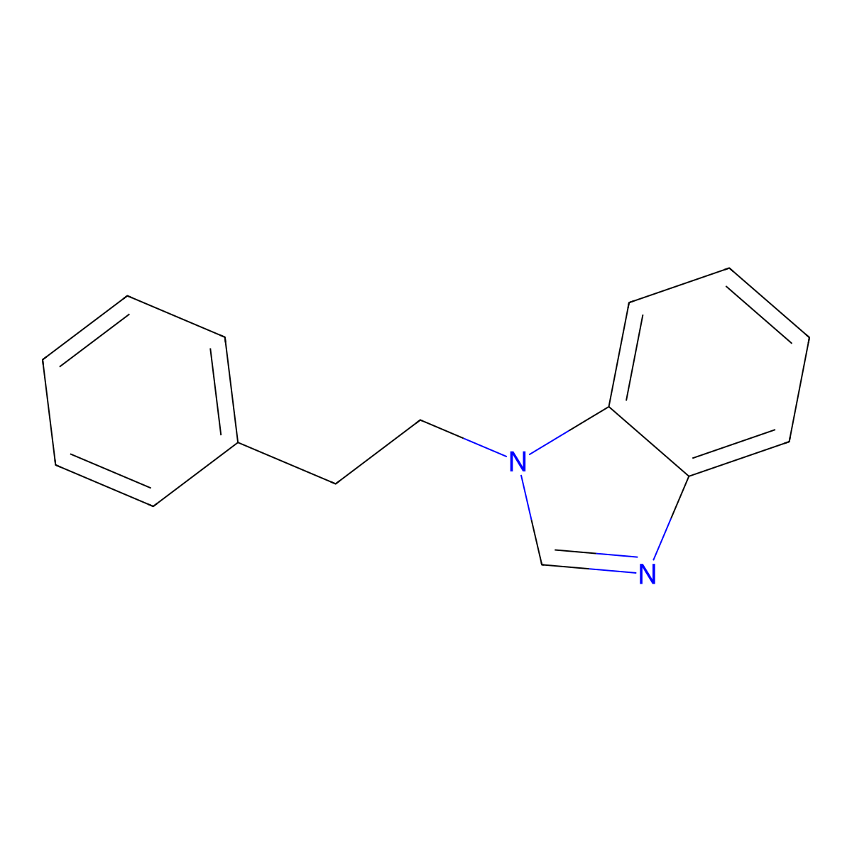 1-(2-phenylethyl)-1H-benzimidazole molecular structure, CAS 22492-13-3