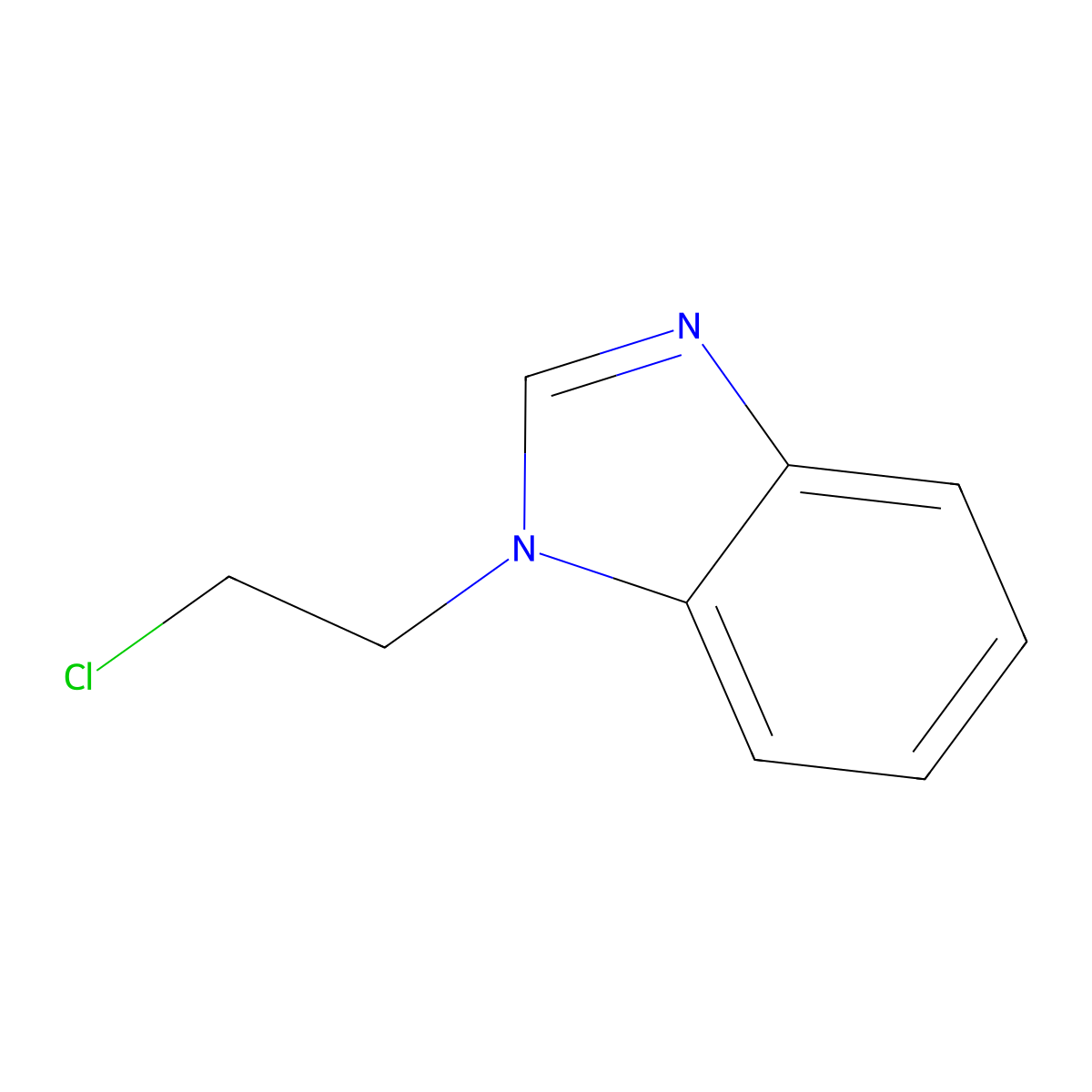 1-(2-Chloroethyl)-1H-benzimidazole molecular structure, CAS 22492-19-9
