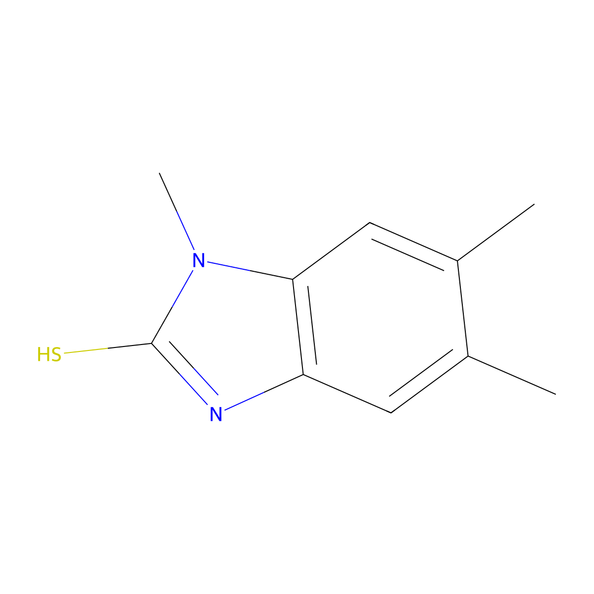 3,5,6-trimethyl-1H-benzimidazole-2-thione molecular structure, CAS 22492-66-6