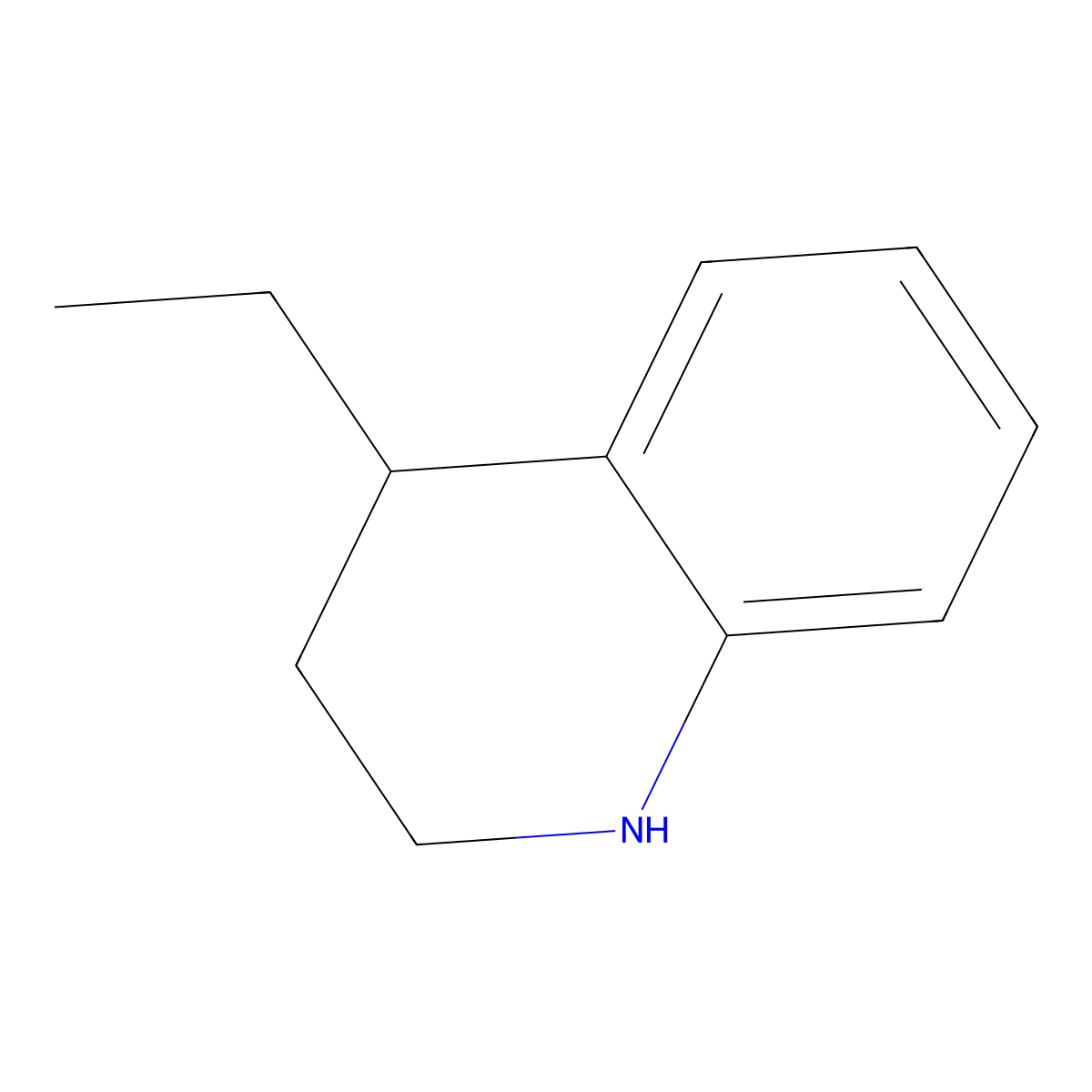 4-Ethyl-1,2,3,4-tetrahydroquinoline molecular structure, CAS 22494-02-6