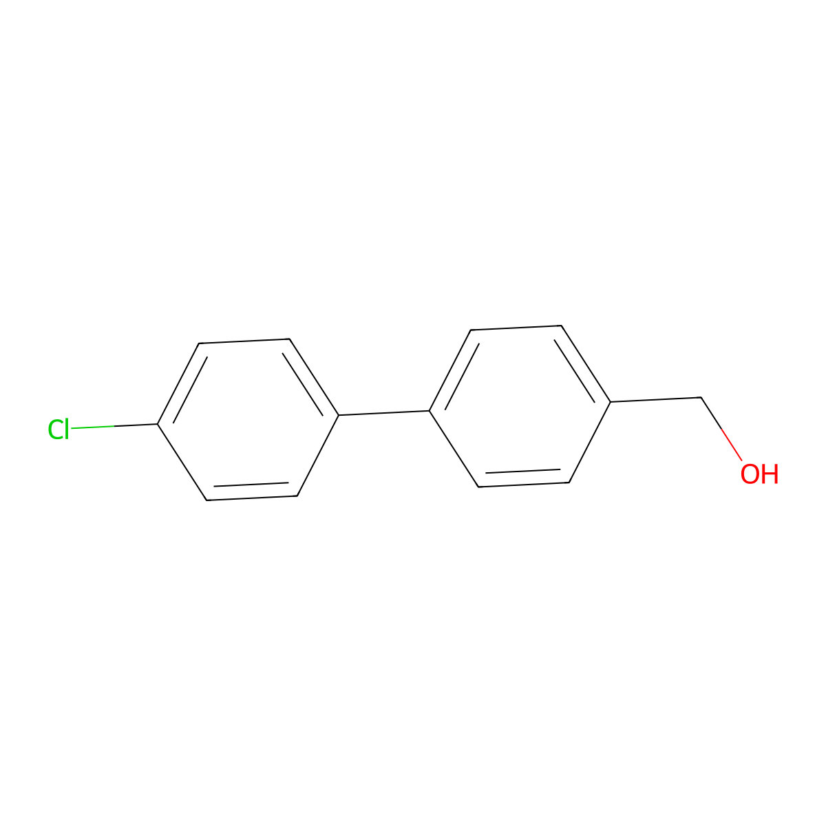 (4'-Chloro-[1,1'-biphenyl]-4-yl)methanol molecular structure, CAS 22494-48-0