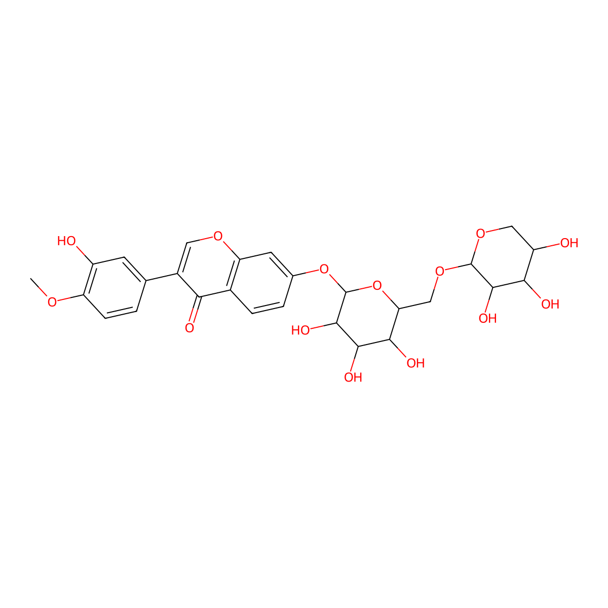 Calycosin 7-O-xylosylglucoside molecular structure, CAS 224957-12-4