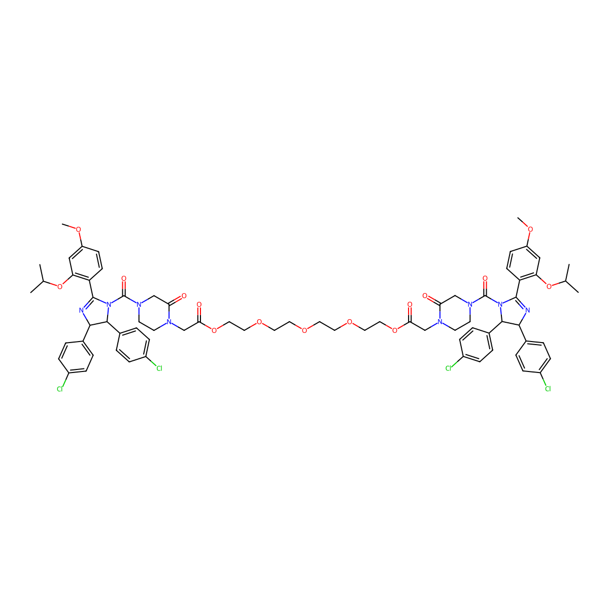 PROTAC MDM2 Degrader-3 molecular structure, CAS 2249750-23-8