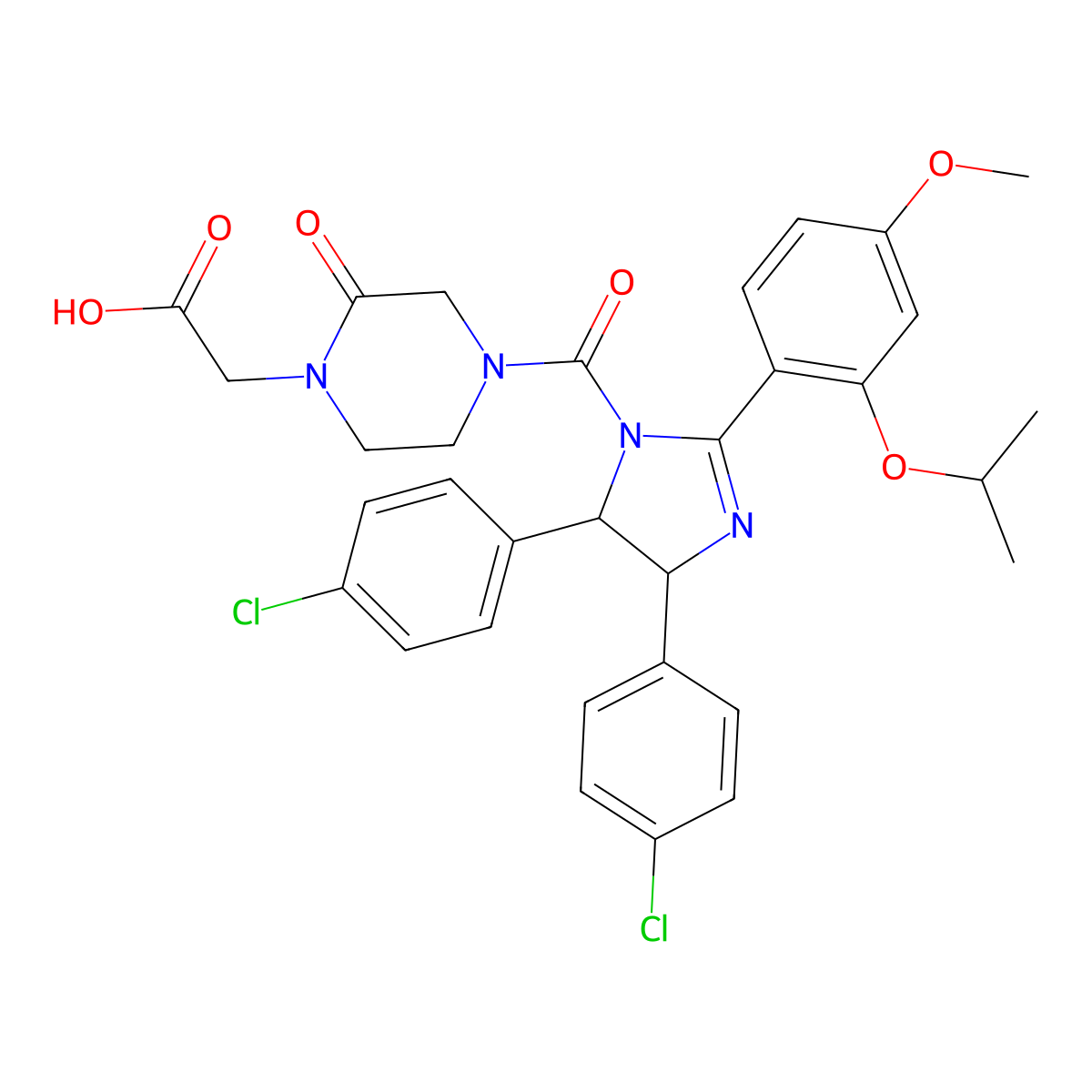 Nutlin carboxylic acid molecular structure, CAS 2249750-27-2