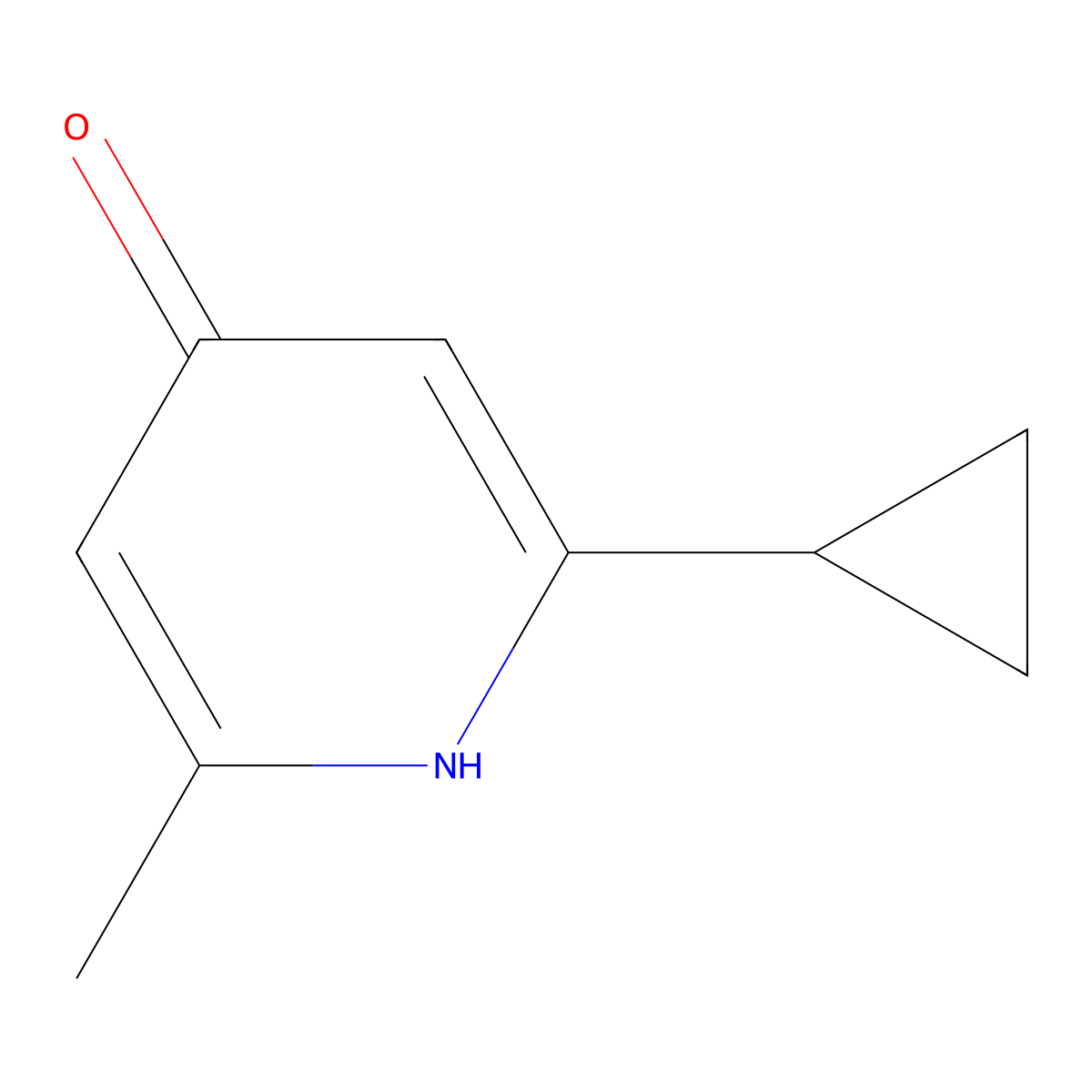 2-Cyclopropyl-6-methylpyridin-4-ol molecular structure, CAS 2249828-36-0