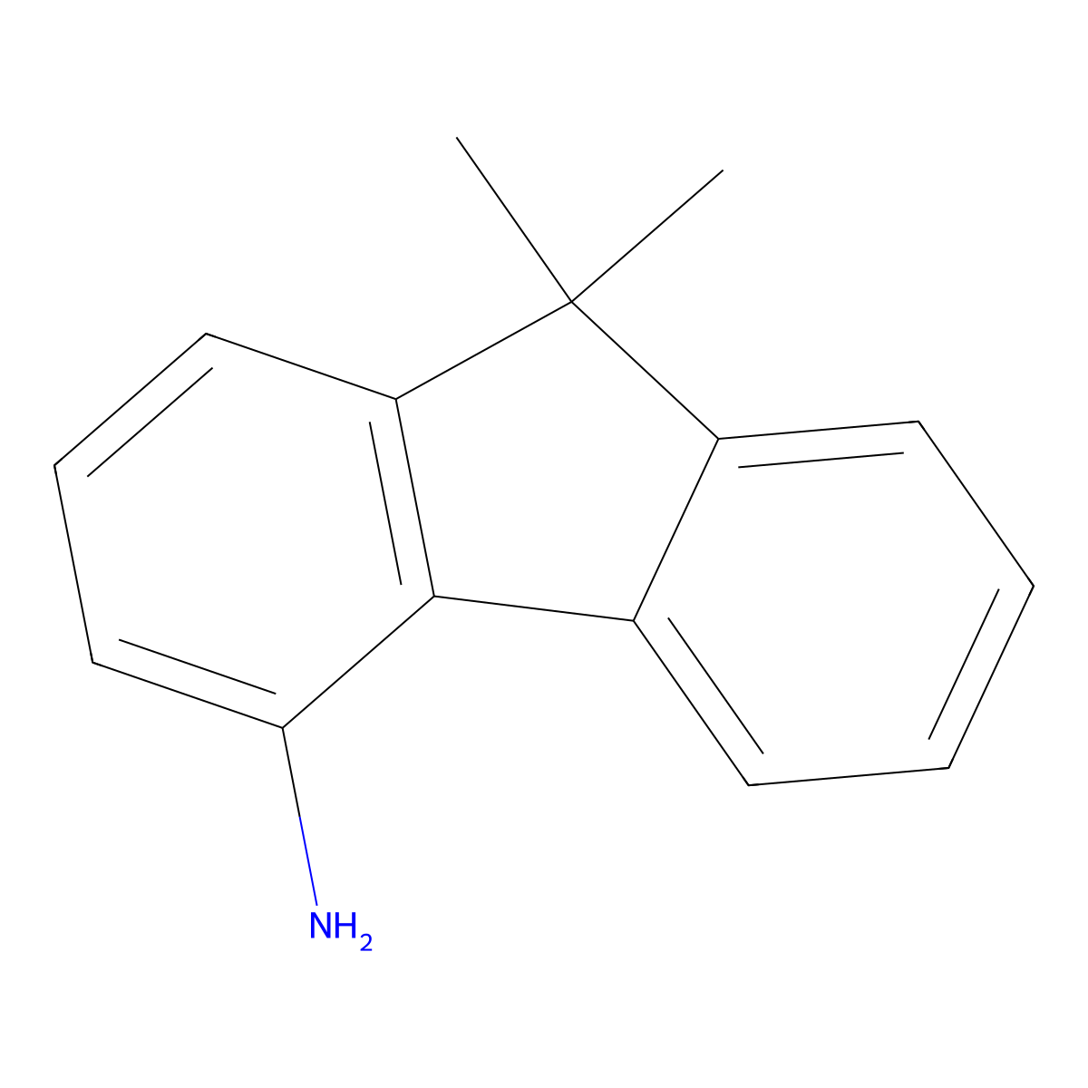 9,9-Dimethyl-9H-fluoren-4-amine molecular structure, CAS 2249831-75-0