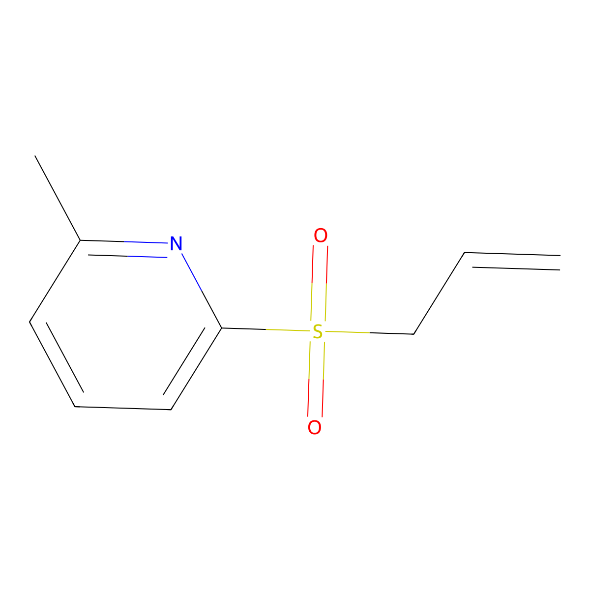 2-(Allylsulfonyl)-6-methylpyridine molecular structure, CAS 2249891-86-7