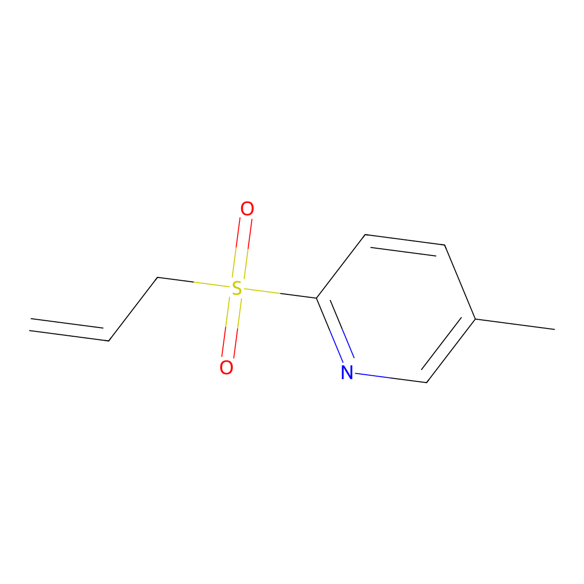 2-(Allylsulfonyl)-5-methylpyridine molecular structure, CAS 2249891-88-9