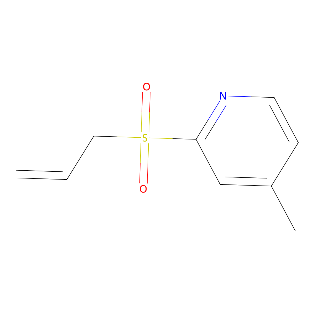 2-(Allylsulfonyl)-4-methylpyridine molecular structure, CAS 2249891-89-0