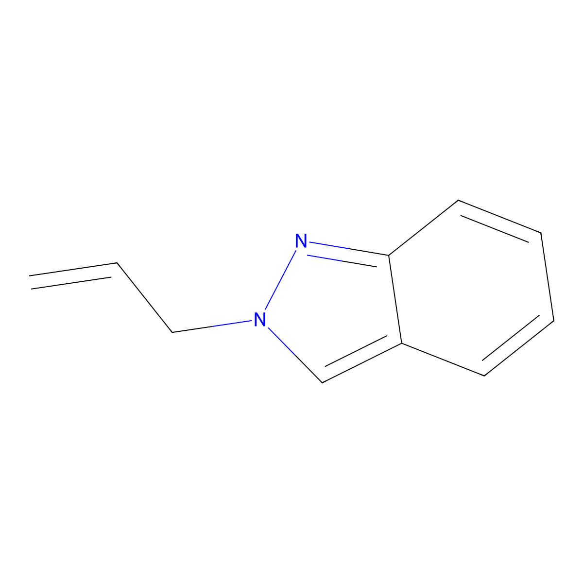 2-allyl-2H-indazole molecular structure, CAS 22499-49-6