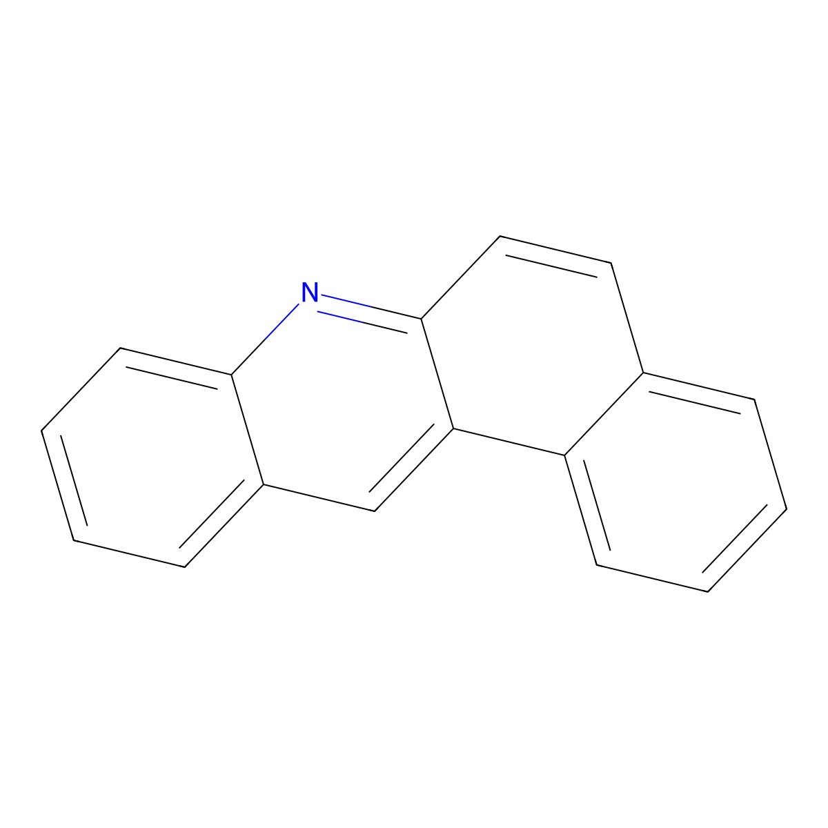 Benz(a)acridine molecular structure, CAS 225-11-6