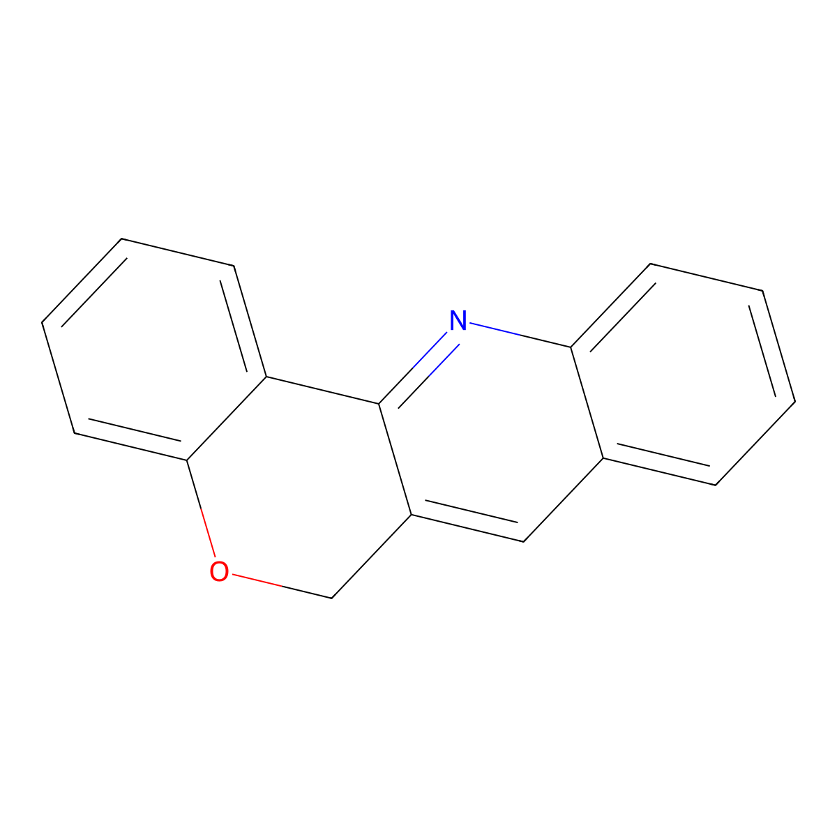 6H-(1)Benzopyrano(4,3-b)quinoline molecular structure, CAS 225-55-8