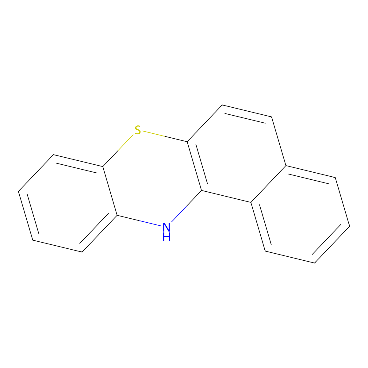 (12H)-benzo(a)phenothiazine molecular structure, CAS 225-83-2