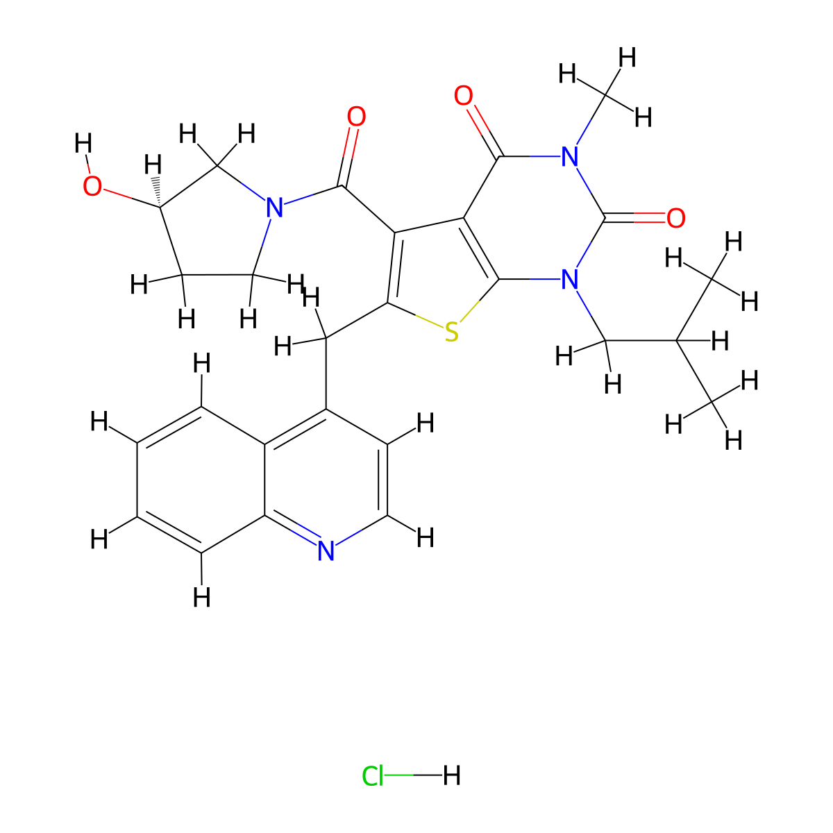 AR-C141990 (hydrochloride) molecular structure, CAS 2250019-94-2