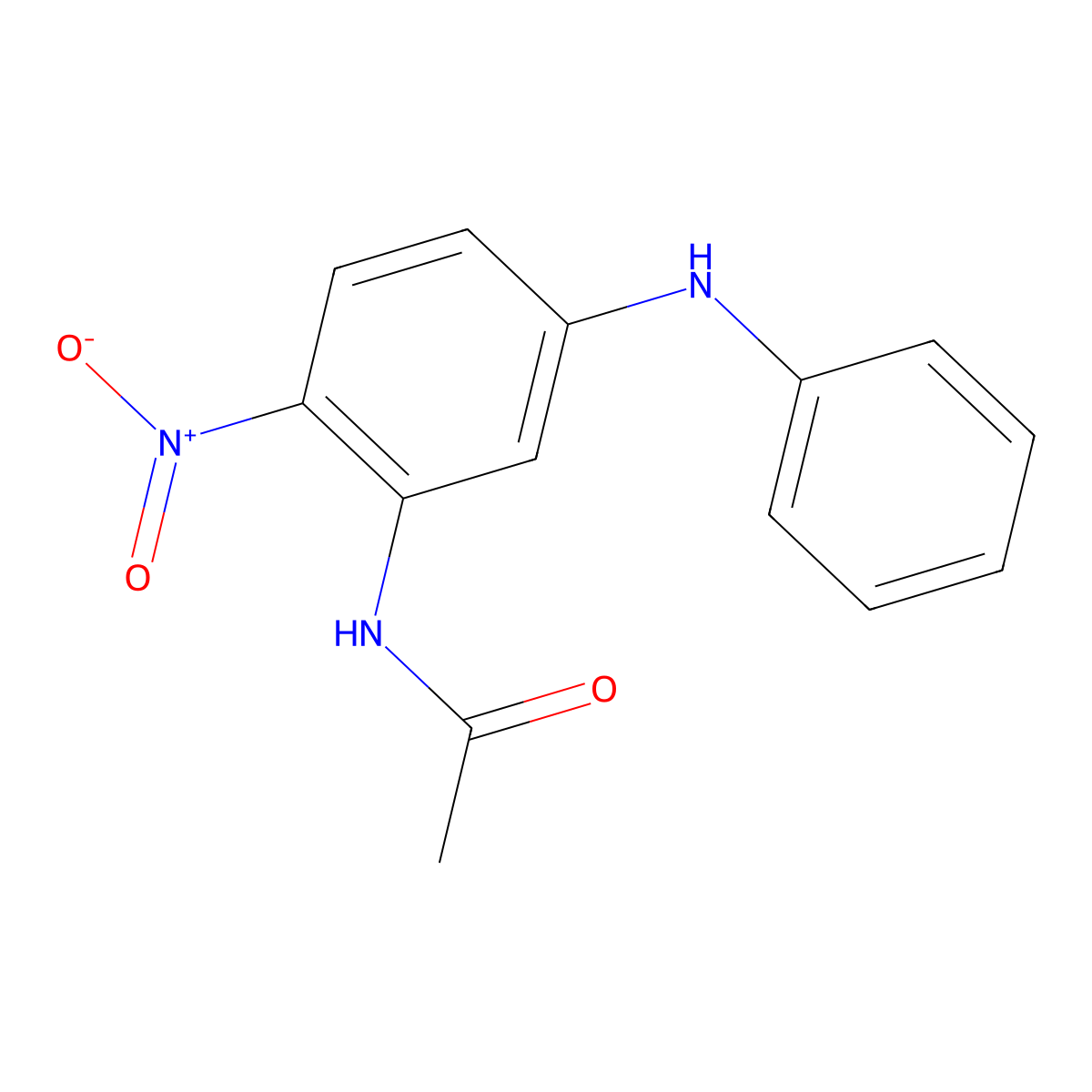 N-[2-nitro-5-(phenylamino)phenyl]acetamide molecular structure, CAS 2250032-54-1