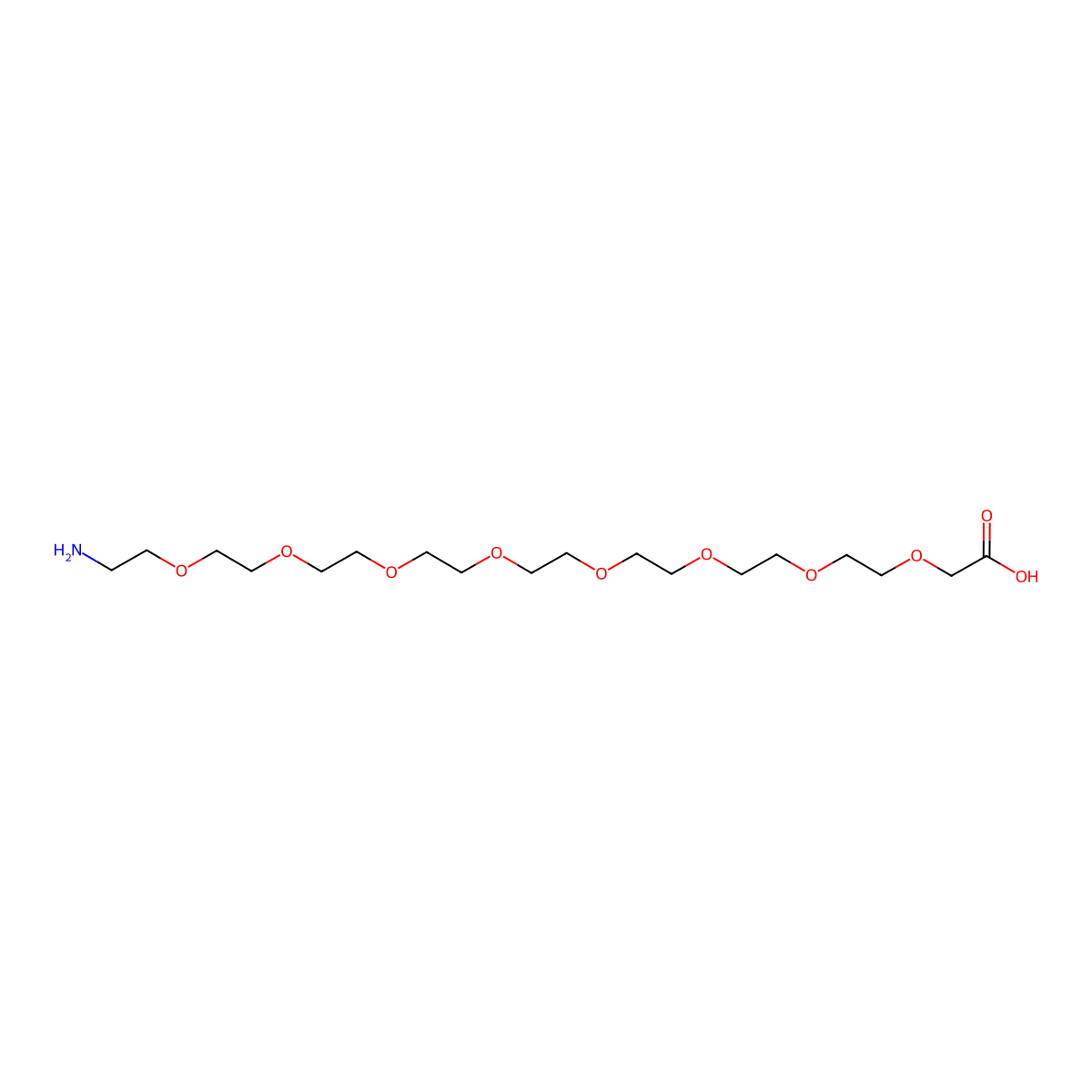 26-Amino-3,6,9,12,15,18,21,24-octaoxahexacosanoic acid molecular structure, CAS 2250056-24-5