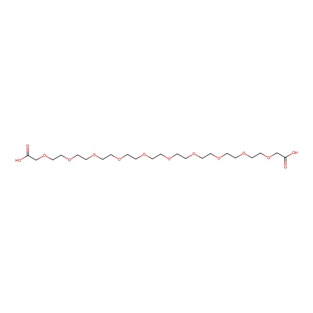 CH2Cooh-peg9-CH2cooh molecular structure, CAS 2250056-46-1