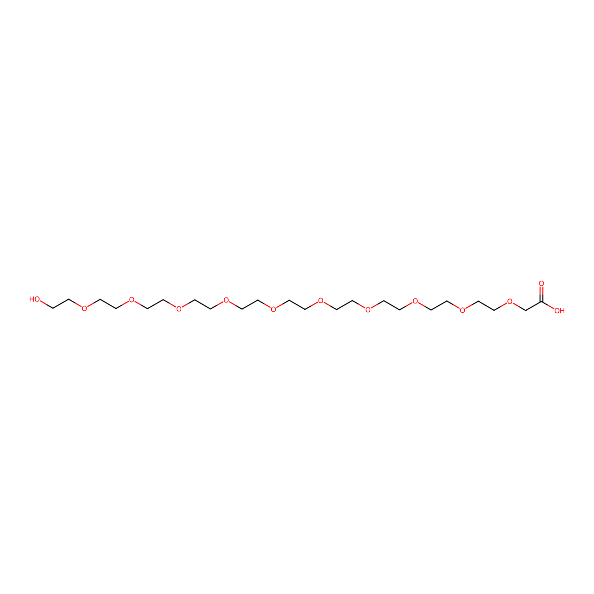 HO-Peg10-CH2cooh molecular structure, CAS 2250056-53-0