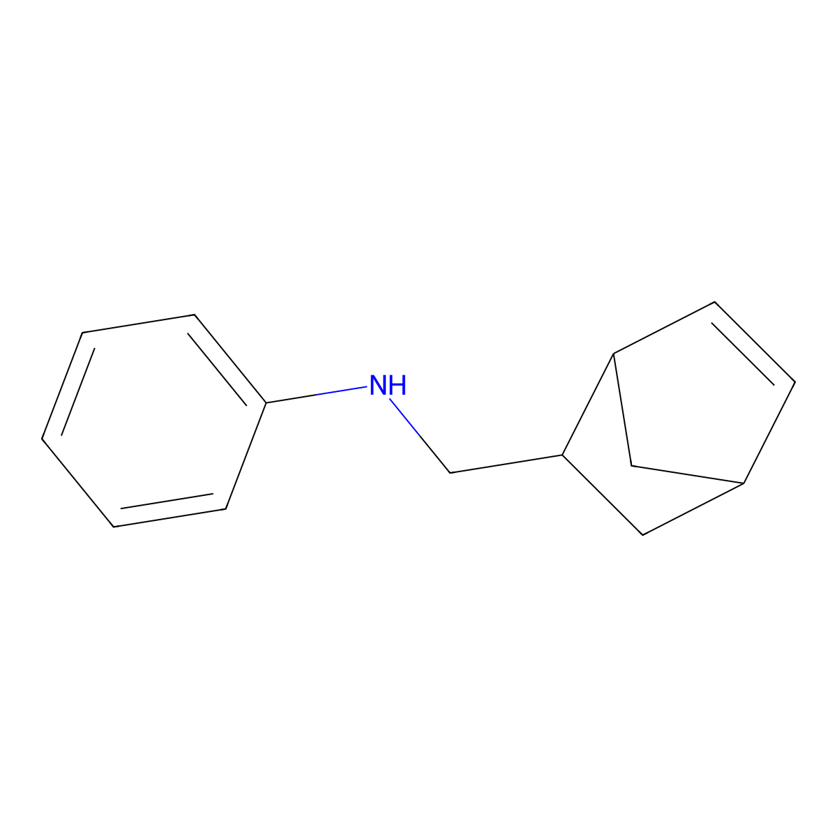 N-{bicyclo[2.2.1]hept-5-en-2-ylmethyl}aniline molecular structure, CAS 22501-53-7